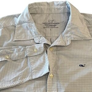 Vineyard Vines PERFORMANCE Classic Fit‎ Whale Shirt Long Sleeve Mens Large
